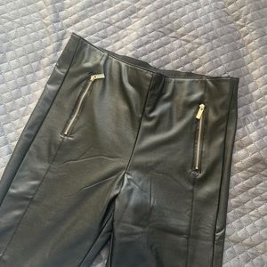 Black Faux Leather Leggings - Never been worn!